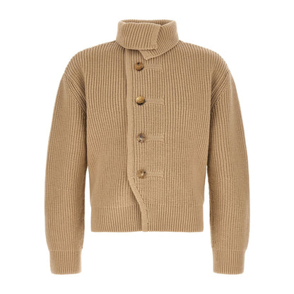 Dries Van Noten Beige Wool Cardigan