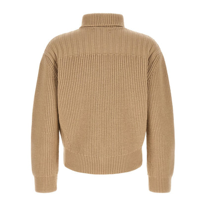 Dries Van Noten Beige Wool Cardigan