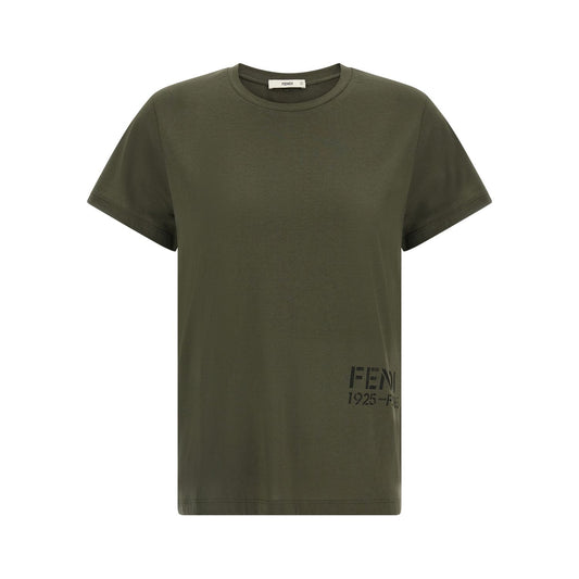 Fendi Bicolor Cotton T-Shirt