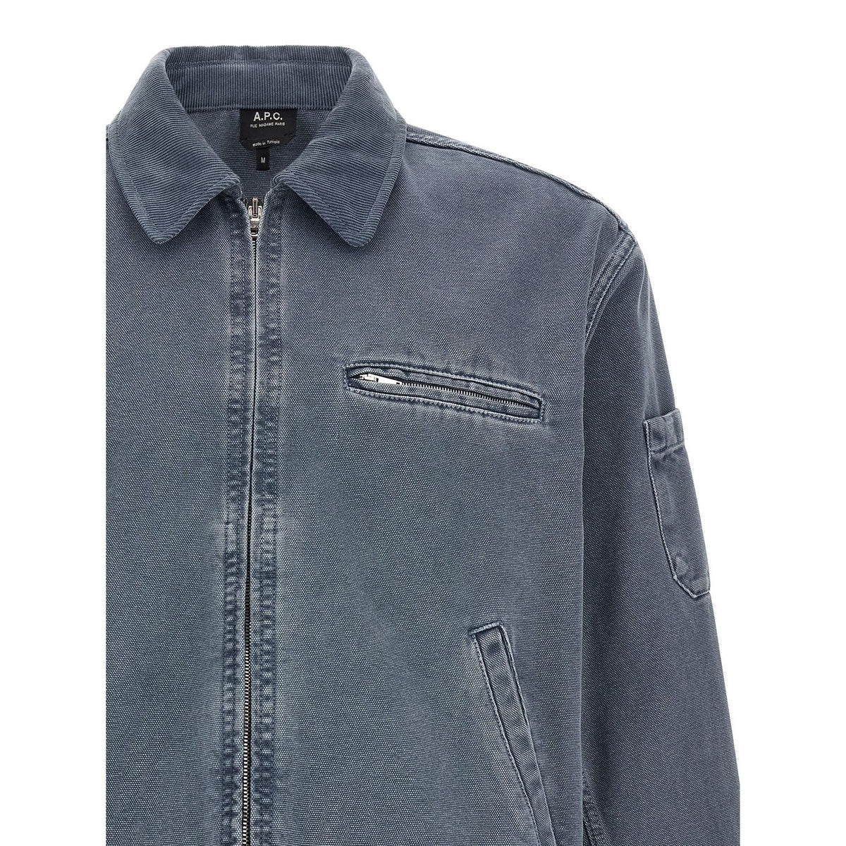 A.P.C. Gray Cotton Denim Jacket