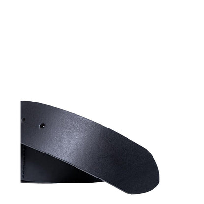 Armani Exchange Black Leather Regular Belt