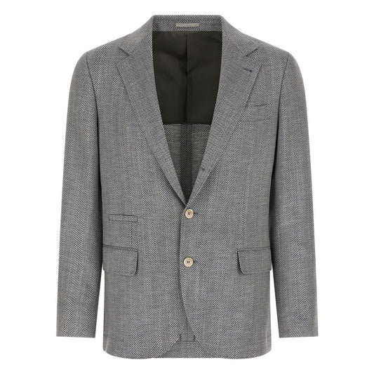 Brunello Cucinelli Gray Wool Blazer