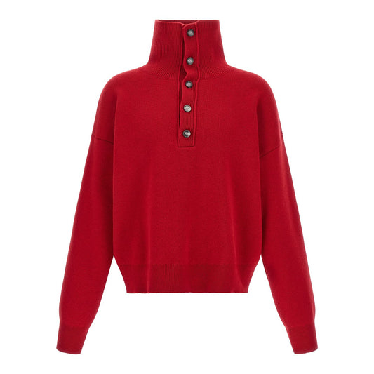 Ami Paris Red Wool Cardigan