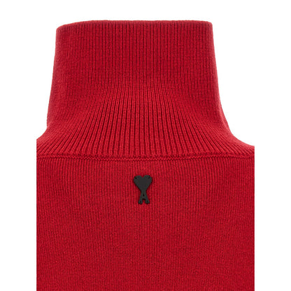 Ami Paris Red Wool Cardigan