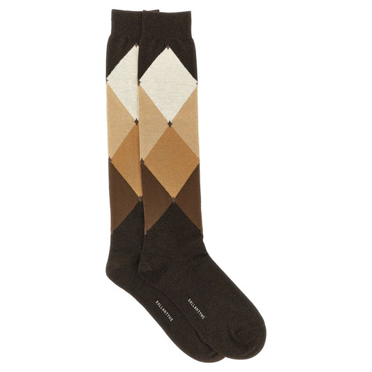 Ballantyne Brown Cotton Socks
