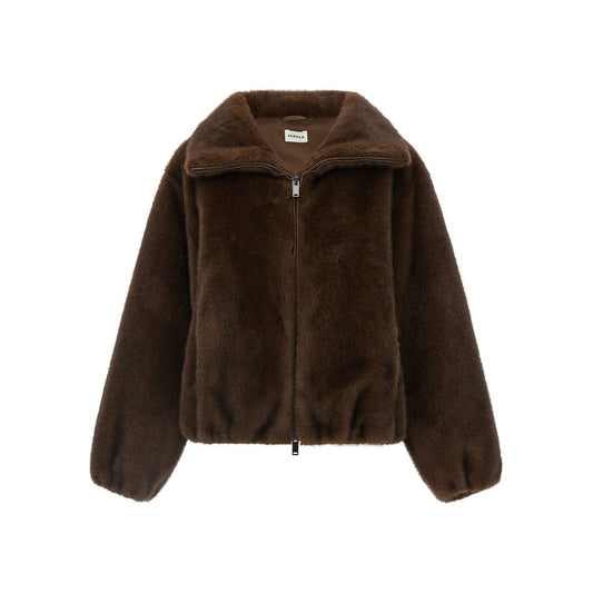 P.A.R.O.S.H. Brown Polyester Bomber