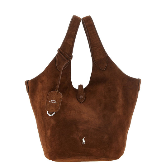 Polo Ralph Lauren Brown Cowhide Tote Bag
