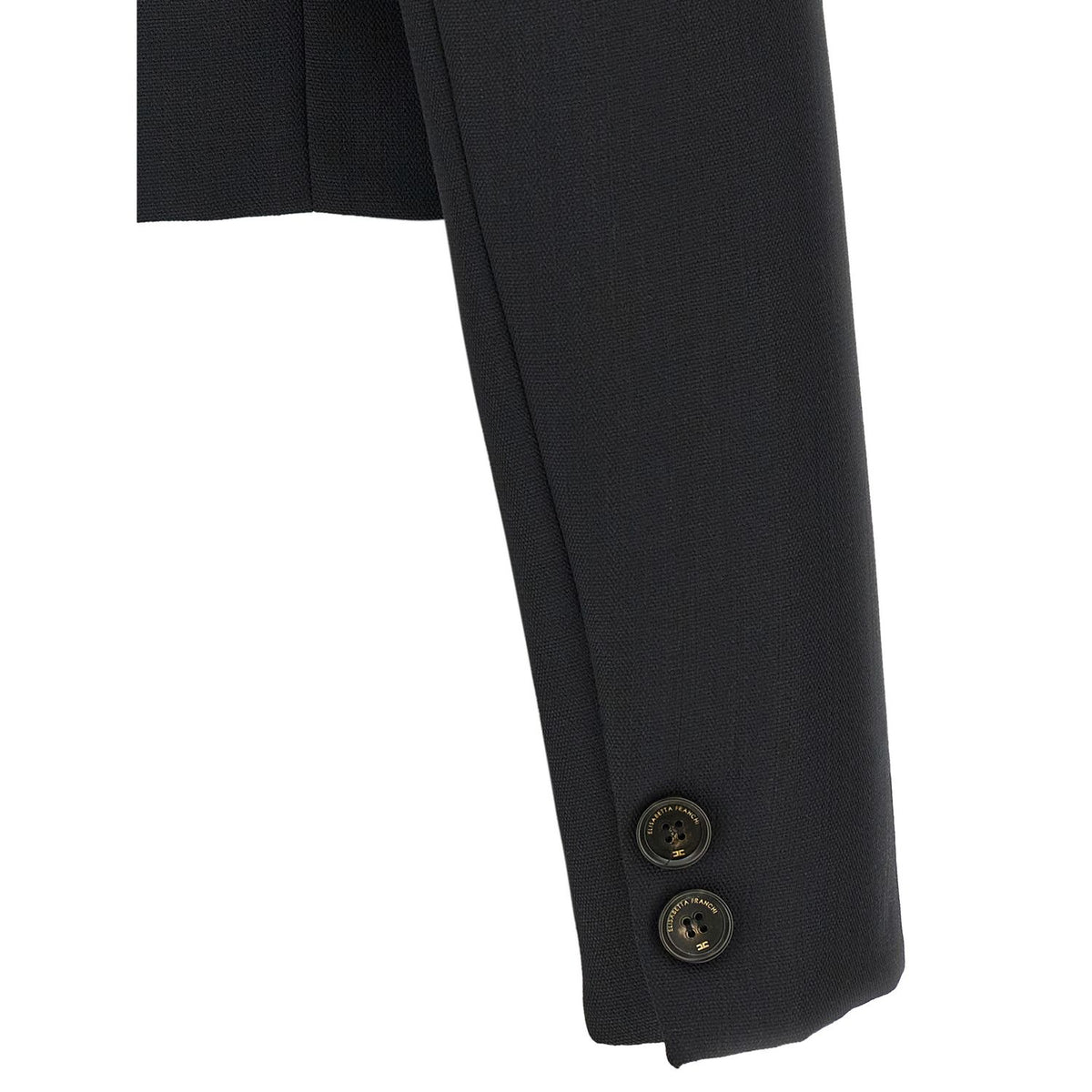 Elisabetta Franchi Black Virgin Wool Blazer