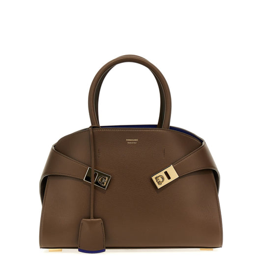Ferragamo Brown Calfskin Handbag