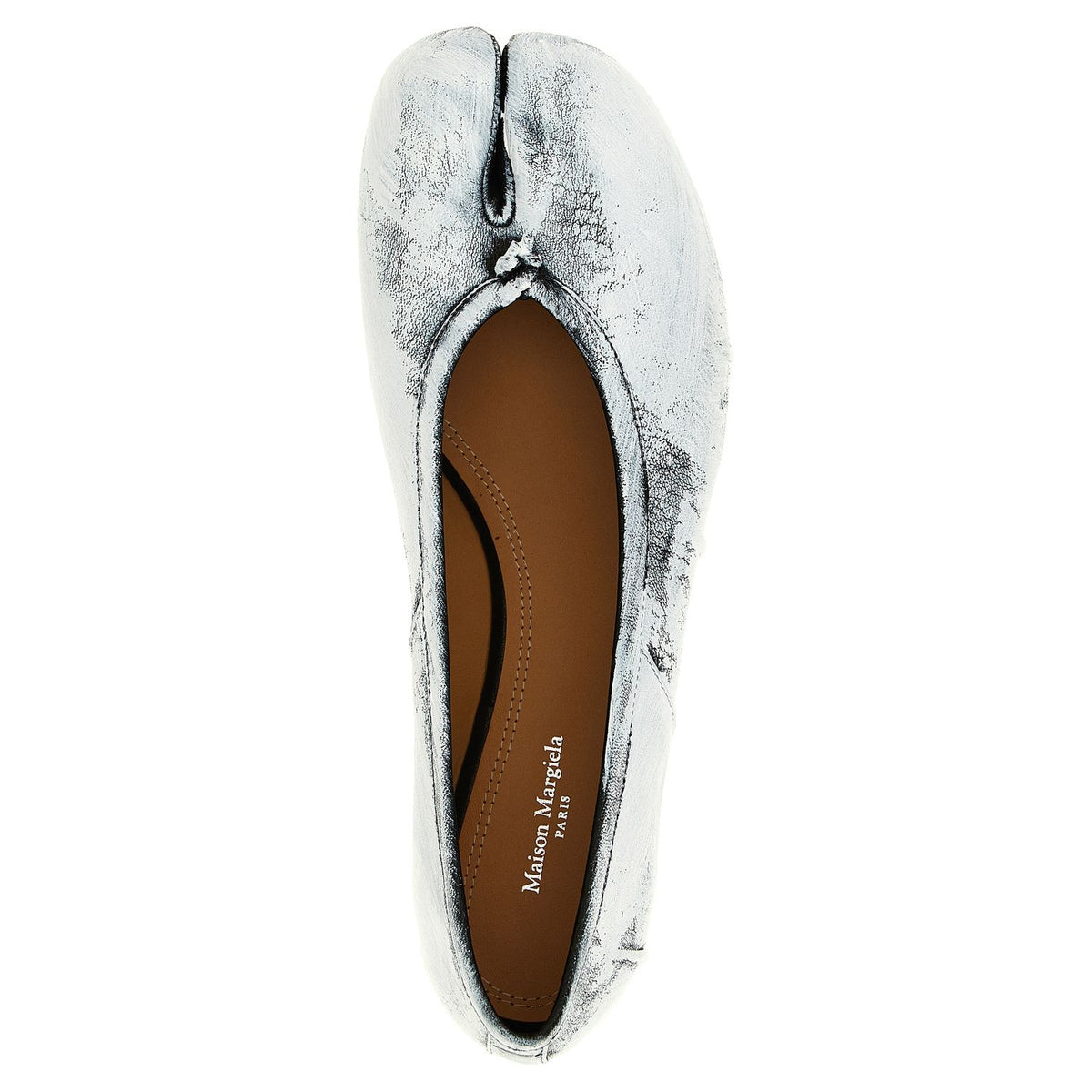 Maison Margiela White Lambskin Ballet Flats