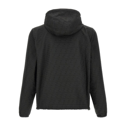 Fendi Black Polyester Shell Jacket