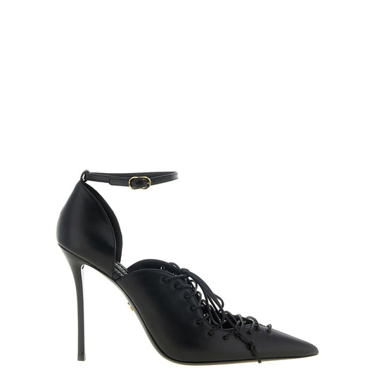 Dolce & Gabbana Black Calfskin High Heel Pumps