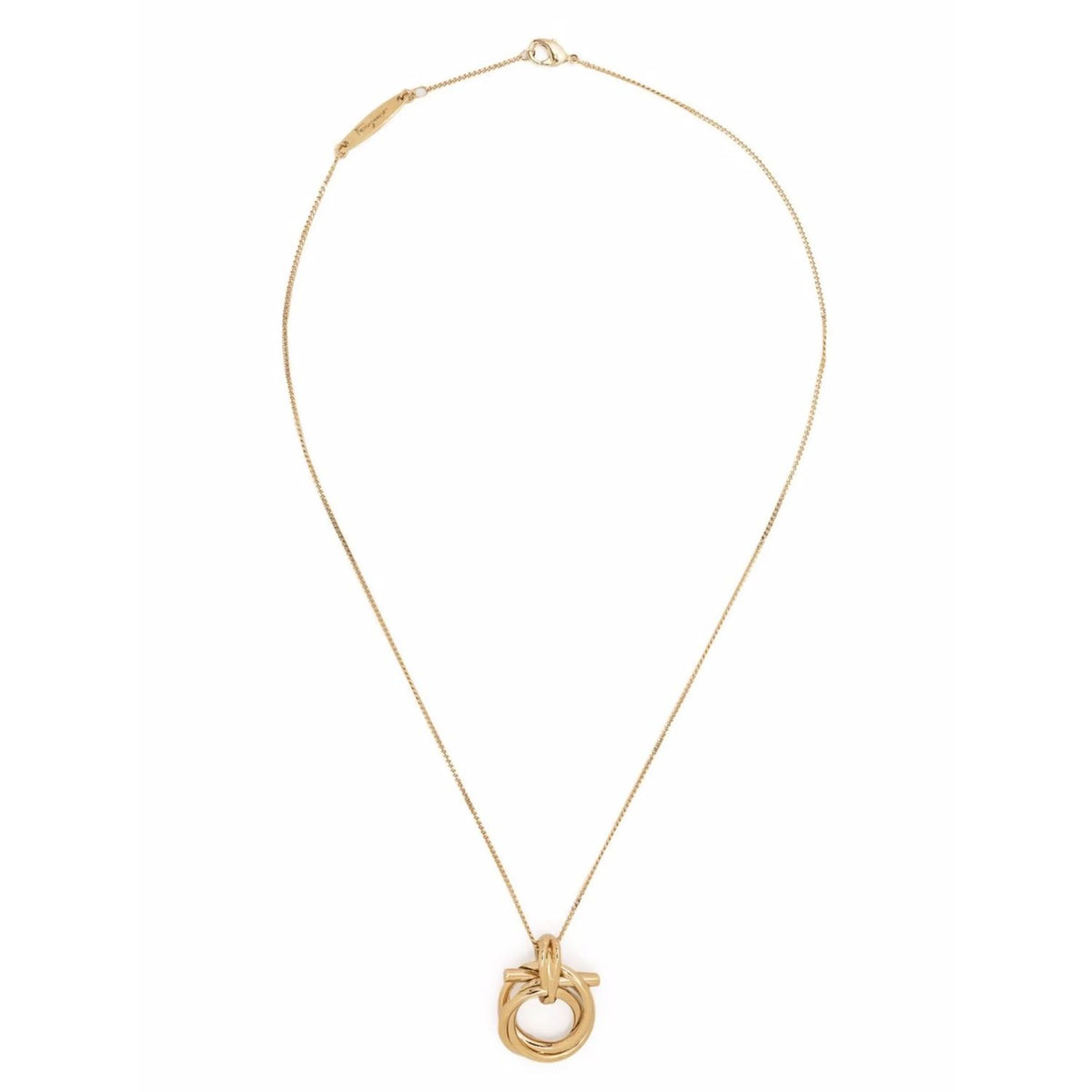 Ferragamo Gold Brass Necklace