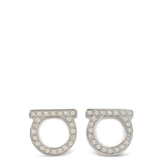 Ferragamo Silver Brass Earrings