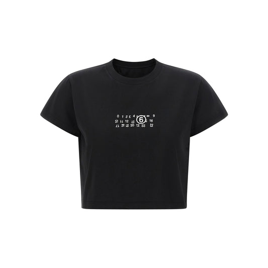 MM6 Maison Margiela Black Cotton T-Shirt