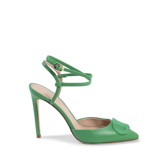 Dee Ocleppo Bicolor Leather High Heel Pumps