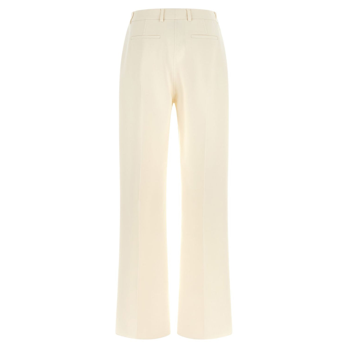 Fendi White Virgin Wool Dress Pants
