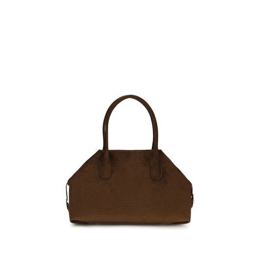 THEMOIRè Brown Suede Leather Handbag
