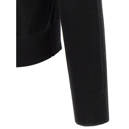 Burberry Black Wool Cardigan
