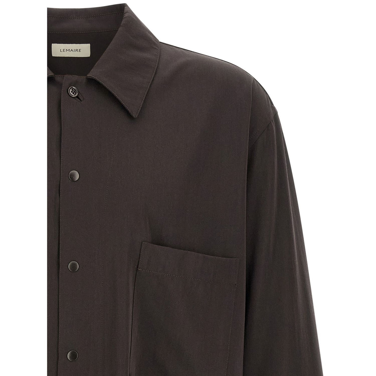 Lemaire Brown Wool Blouse