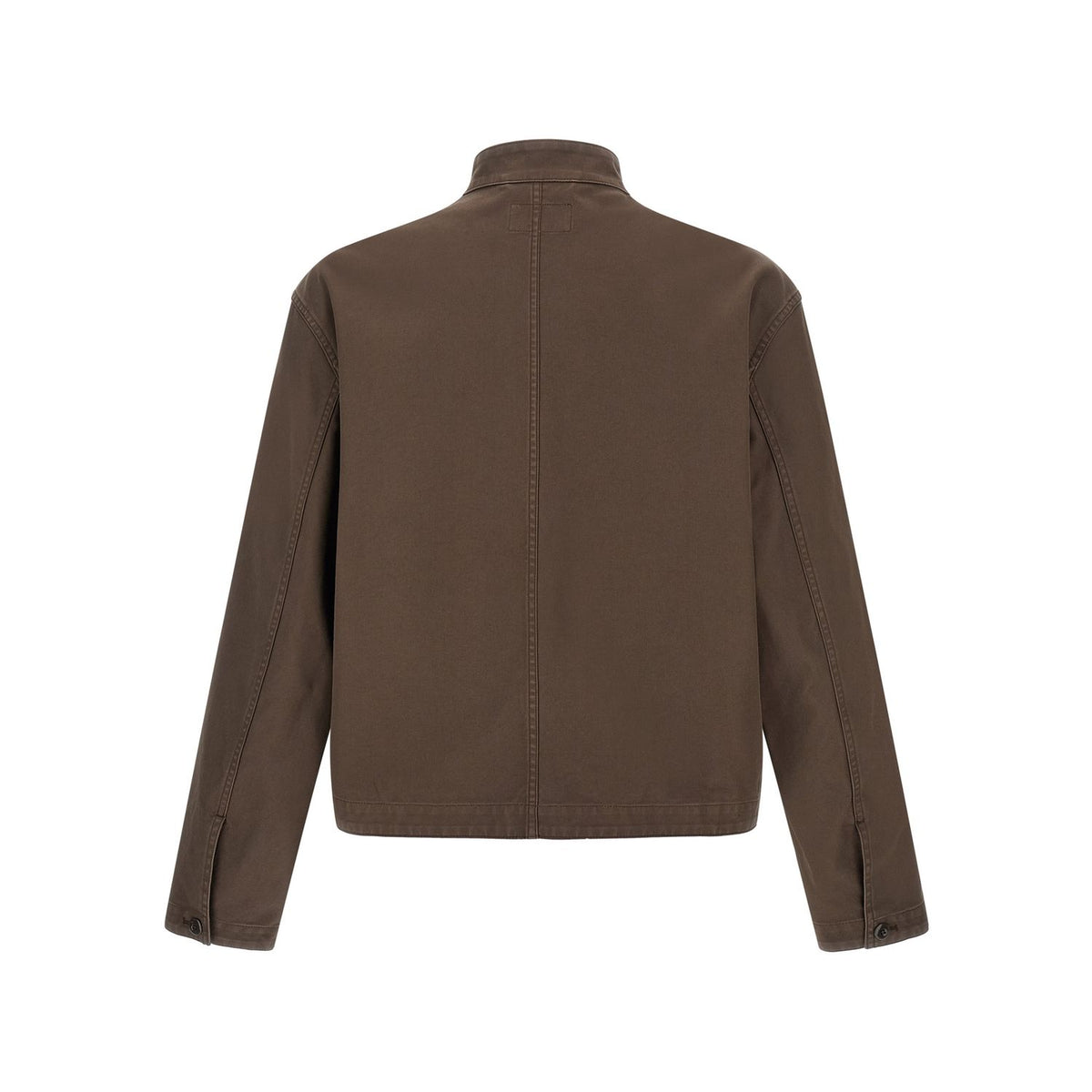 Lemaire Brown Cotton Full-Length Jacket