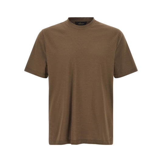 Brioni Brown Cotton T-Shirt