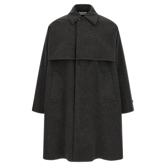 Jil Sander Gray Wool Coat