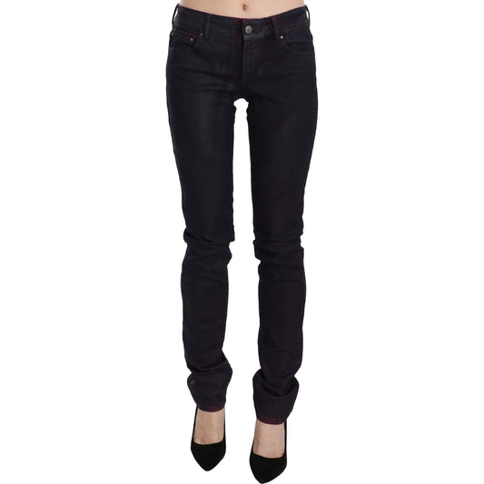 Just Cavalli Chic Black Low Waist Skinny Denim Jeans & Pants Just Cavalli Black