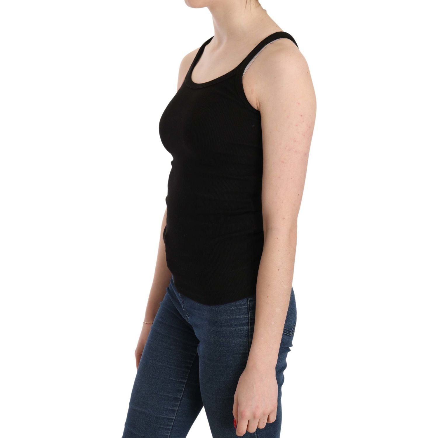 时尚无袖细肩带上衣