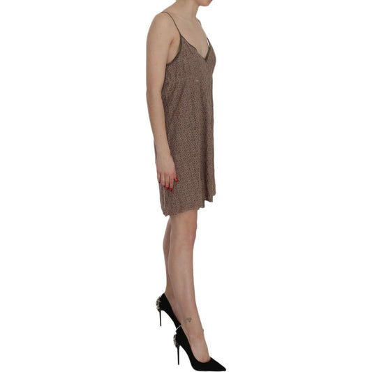 PINK MEMORIES Chic Green A-Line Spaghetti Strap Mini Dress PINK MEMORIES Dim Gray