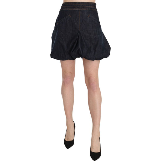Exte Chic Dark Blue A-Line Mini Skirt Exte Dark Slate Gray