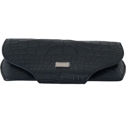Dolce & Gabbana Blue Crocodile Eyewear Sunglasses Case Cover Pouch leather accessories