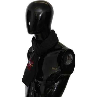 Dolce & Gabbana Gray #DGLovesLondon Wrap Shawl Wool Scarf Wool Wrap Shawls