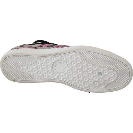 Dolce & Gabbana Multicolor Crocodile Leather Sneakers Dolce & Gabbana Gray