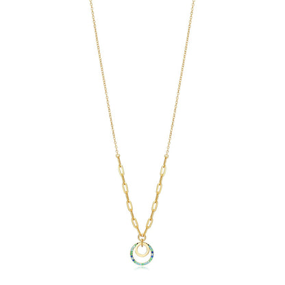 VICEROY JEWELS Mod. 13052C100-32, lady's 925 silver necklace, quartz analog, 3 ATM water-resistant, with official packaging and calendar function.