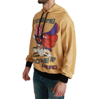 Dolce & Gabbana Gold Pig of the Year Hooded Sweater