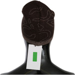 Costume National Chic Two-Tone Wool Blend Beanie Beanie Hat Costume National Black