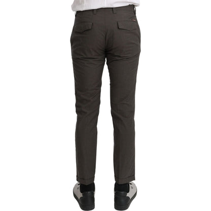 Dolce & Gabbana Brown Casual Mens Trouser 100% Cotton Pants