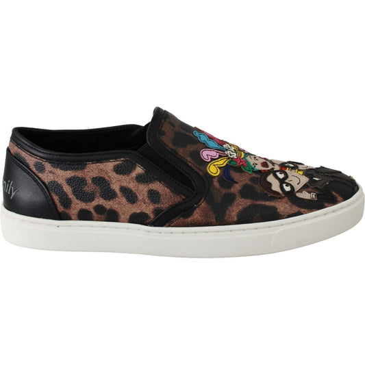 Dolce & Gabbana Elegant Leopard Print Loafers for Sophisticated Style Dolce & Gabbana Light Gray