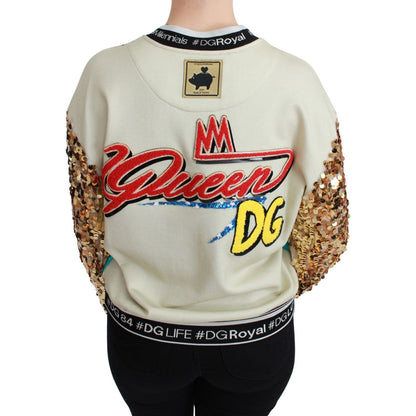 Dolce & Gabbana Year of the Pig Sequined Top Sweater