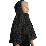 Dolce & Gabbana Elegant Gray Wool Hooded Scarf by Iconic Italian Label Hood Scarf Dolce & Gabbana Black
