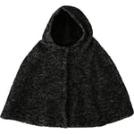 Dolce & Gabbana Elegant Gray Wool Hooded Scarf by Iconic Italian Label Hood Scarf Dolce & Gabbana Black