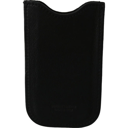 John Galliano Elegant Black Genuine Leather Men's Wallet Wallet John Galliano Black