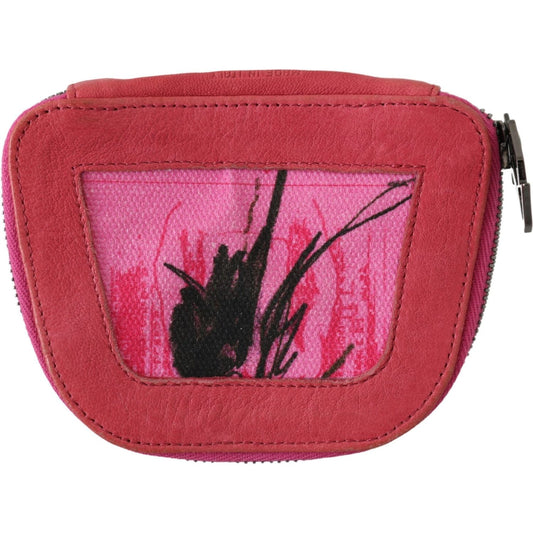 PINKO Elegant Pink Fabric Coin Wallet Purse PINKO Maroon