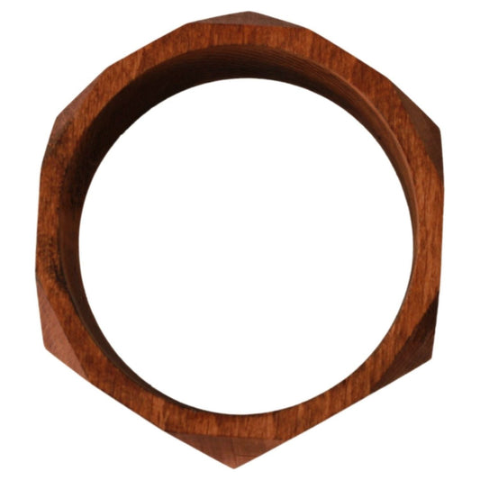 Costume National Chic Unisex Wooden Bracelet Bracelet Costume National Saddle Brown