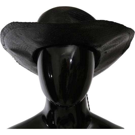 Costume National Chic Black Floppy Hat - Timeless Elegance Hat Costume National Black