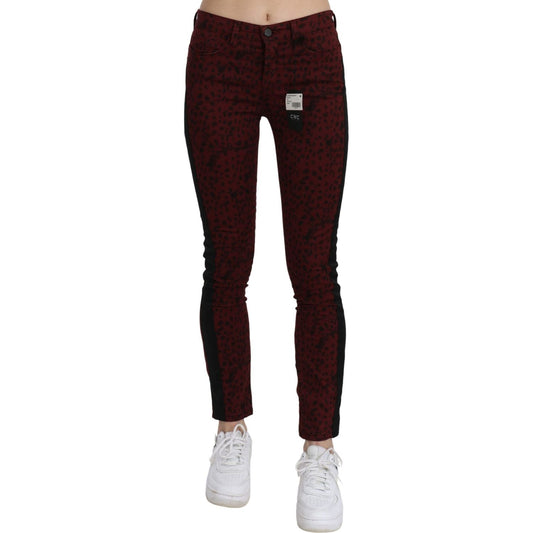 Costume National Bordeaux Slim Fit Designer Jeans Costume National Gray