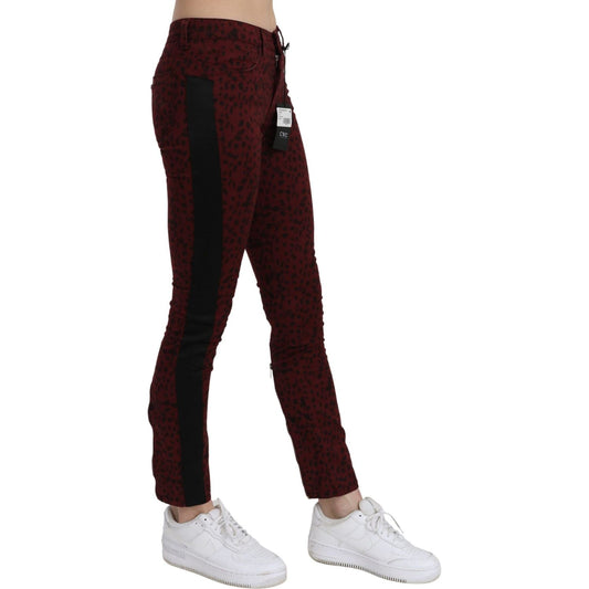 Costume National Bordeaux Slim Fit Designer Jeans Costume National Light Gray