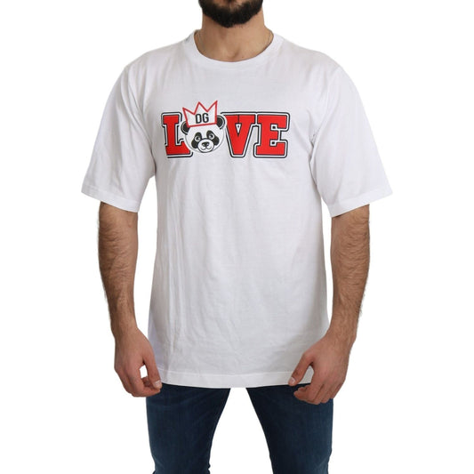 Dolce & Gabbana Panda Love Slim Fit Crewneck Tee Dolce & Gabbana Light Gray