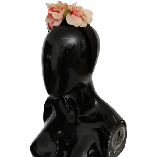 Dolce & Gabbana Elegant Silk Designer Headband Tiara Dolce & Gabbana Black